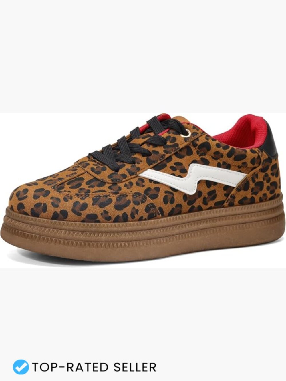 Women's Vintage Chunky Sneakers Retro Platform Casual Fashion Gum Sole Lace-Up